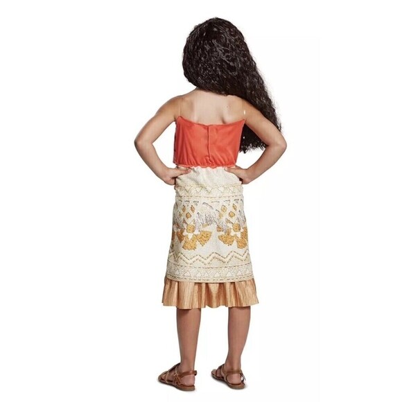 New Disney Moana Classic Adventure Outfit Girl Costume XS & S - Picture 2 of 8